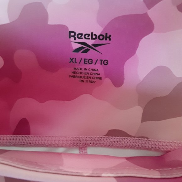 REEBOK Skinny Capri High Rise Cameo Leggings Pink - Picture 5 of 5